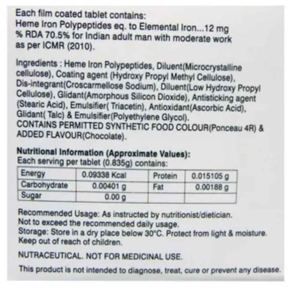Lupiheme Heme Iron Polypeptides Tablet