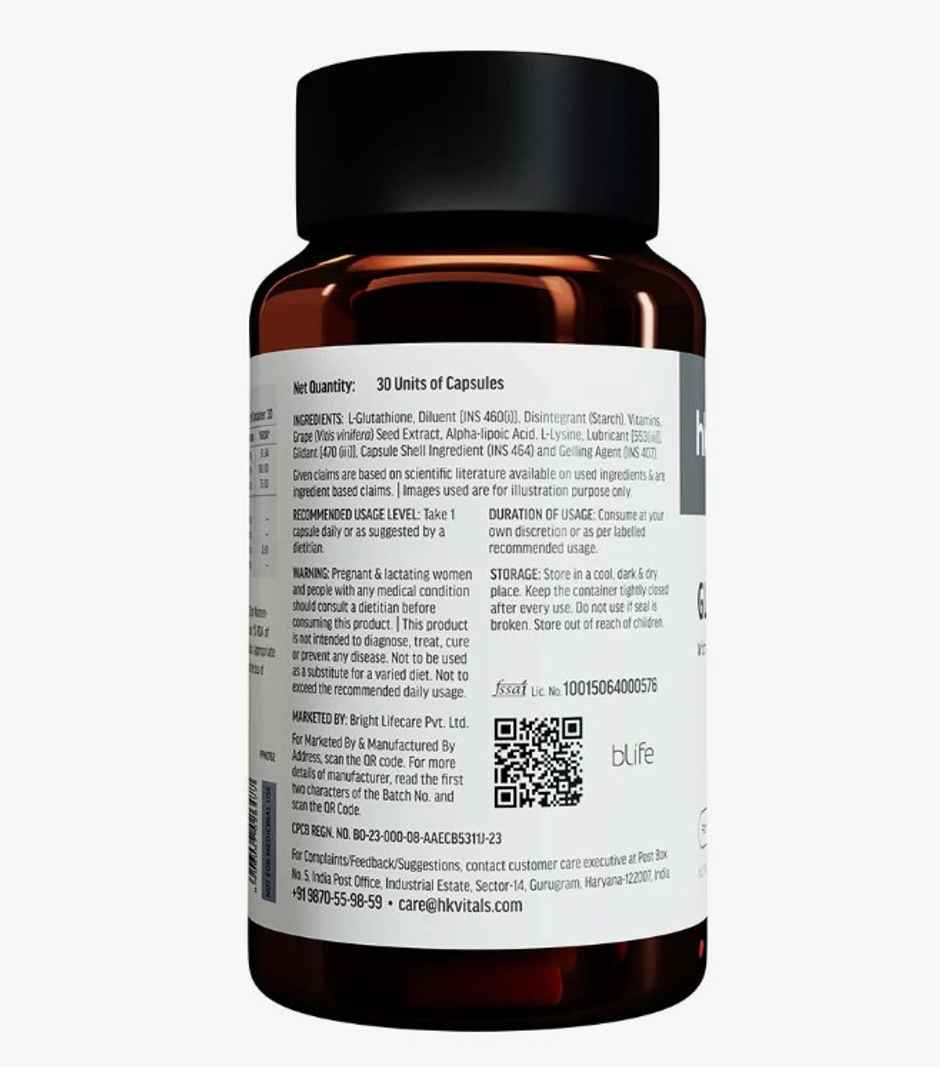 Healthkart HK Vitals Glutathione 500mg Capsule