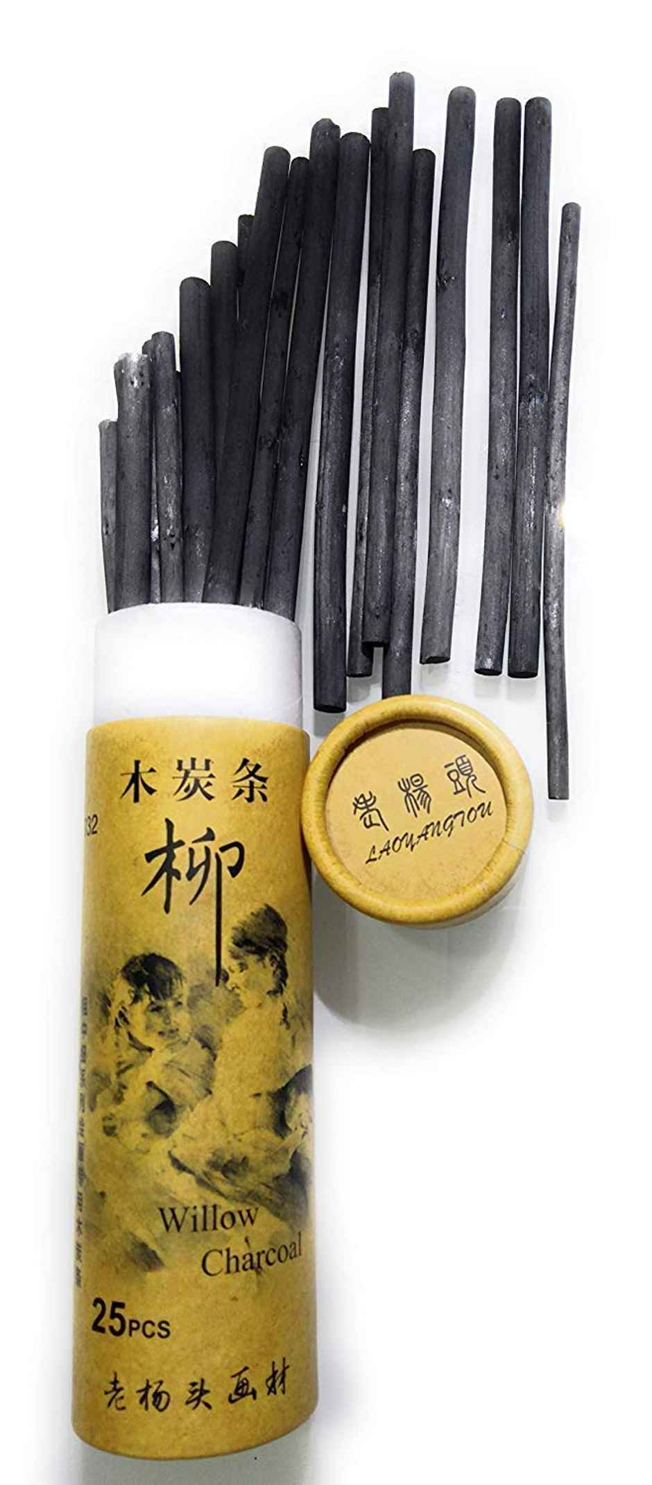 Chrome Willow Charcoal Compressed Sticks Sketch Drawing Art Charcoal