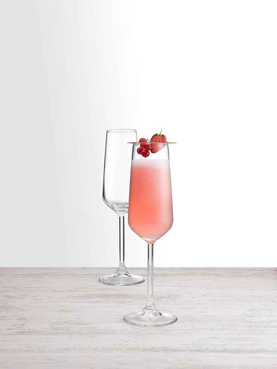 Pasabahce Allegra Champagne Flute Glass 195 ml Set Of 2