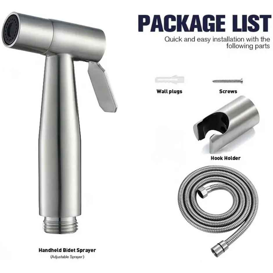 Clayplus Premium Grade Heavy Duty ABS Faucet With Flexible Tube and Wall Hook