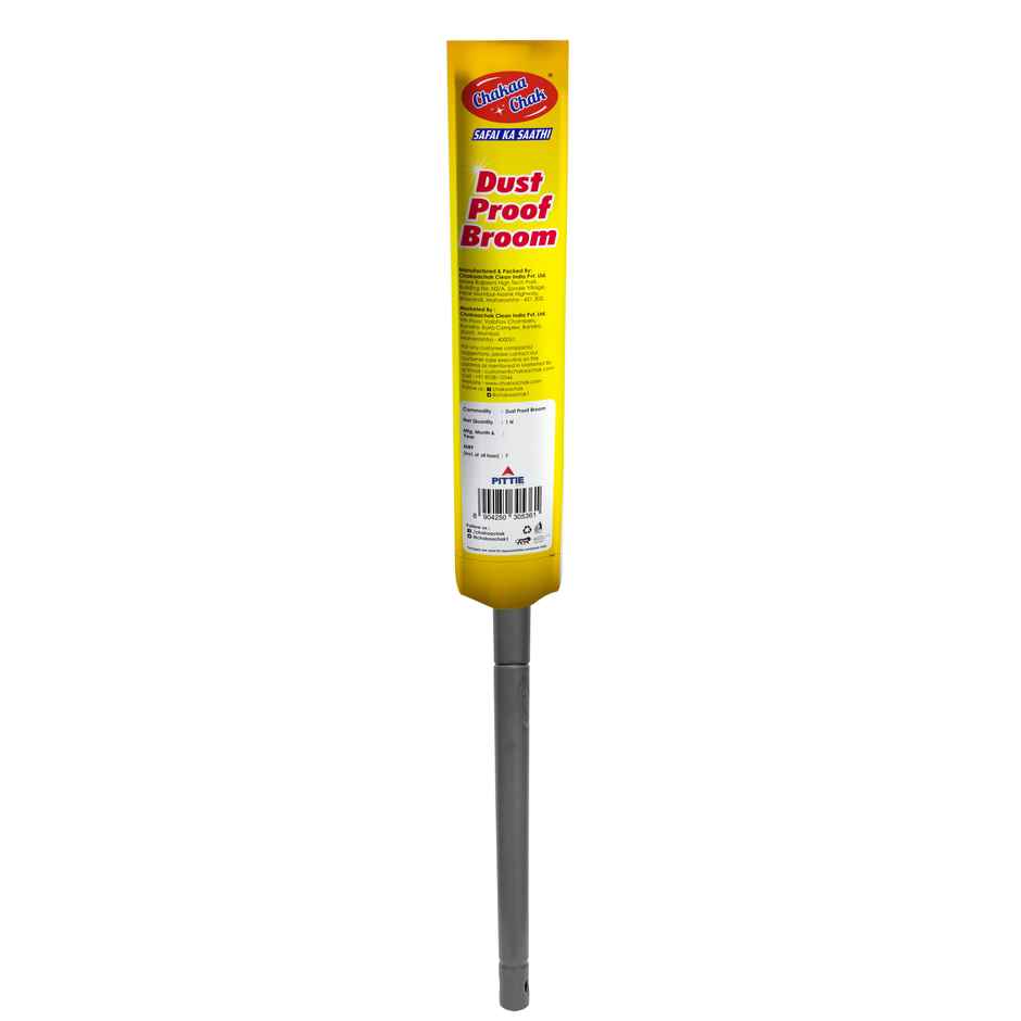Chakaachak Dust Proof Broom | Washable Plastic Fiber Jhadu