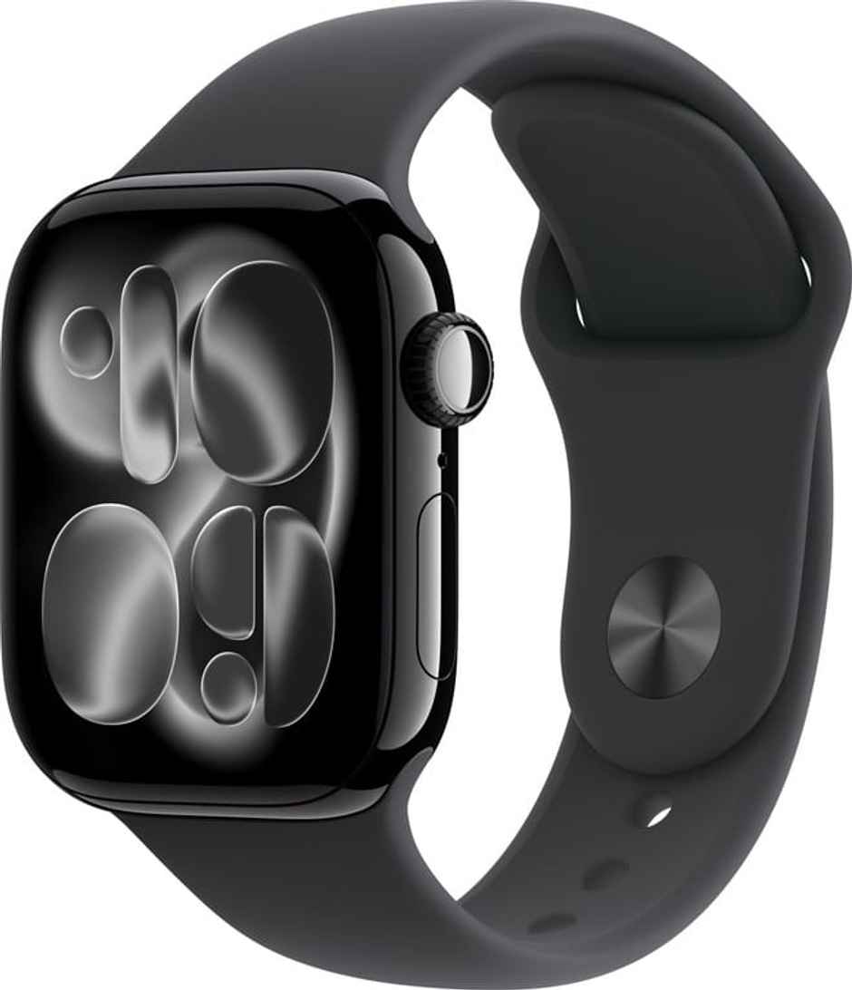 Apple Watch Series 11 GPS 46mm Jet Black Aluminium Case With Black Sport Band - M/L