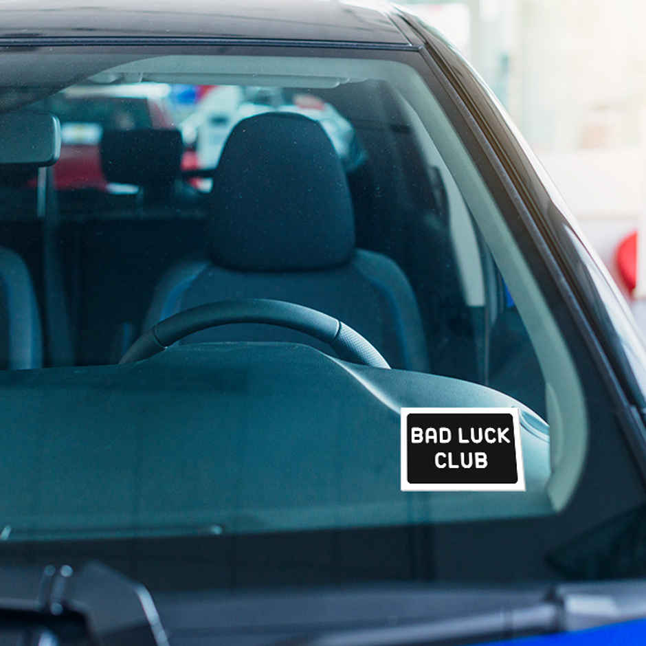 Samsidhi Auto Bad Luck Car Sticker