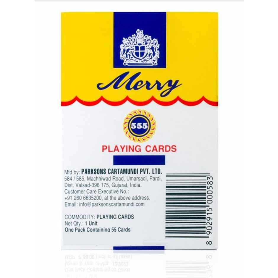 Parksons Cartamundi Merry 555 Playing Cards