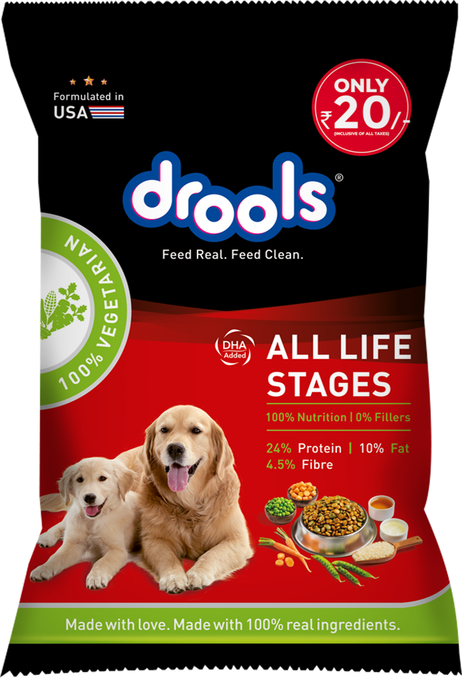 Drools All Breed 100% VEG Dry Dog FOOD