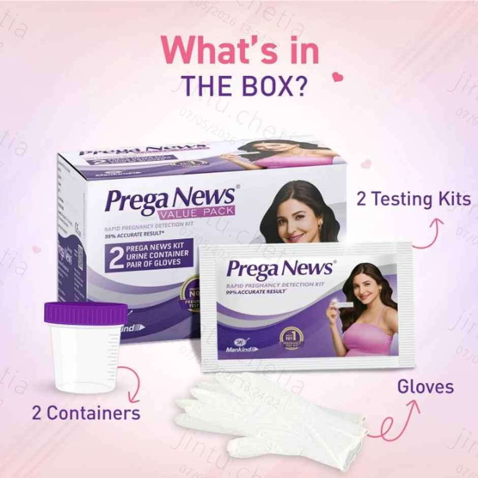 Prega News Value Pack Rapid Pregnancy Detection Kit