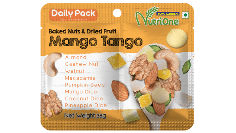Tong Garden Baked Nuts & Dried Fruits, Mango Tango Daily Pack