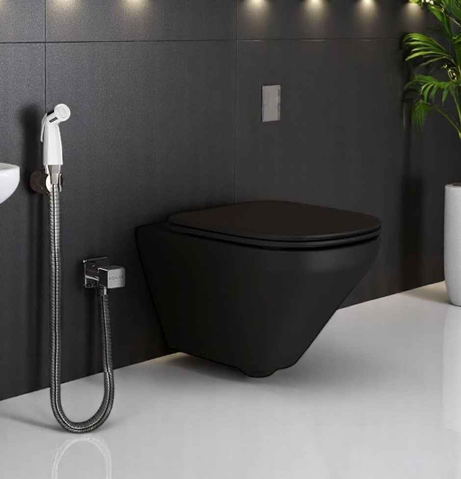 Kohler 12925in-cp Complementary Basic Health Faucet With White Metal Hose and Holder, Chrome Finish