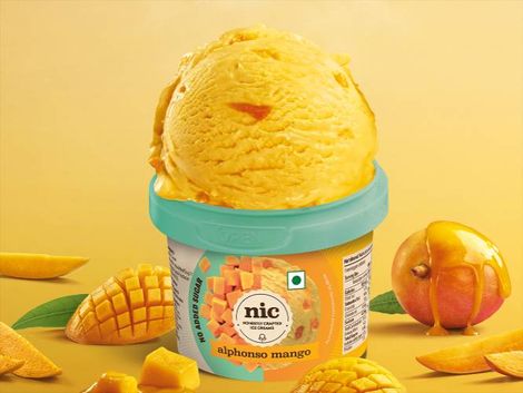 NIC Alphonso Mango Ice Cream Cup | No Added Sugar