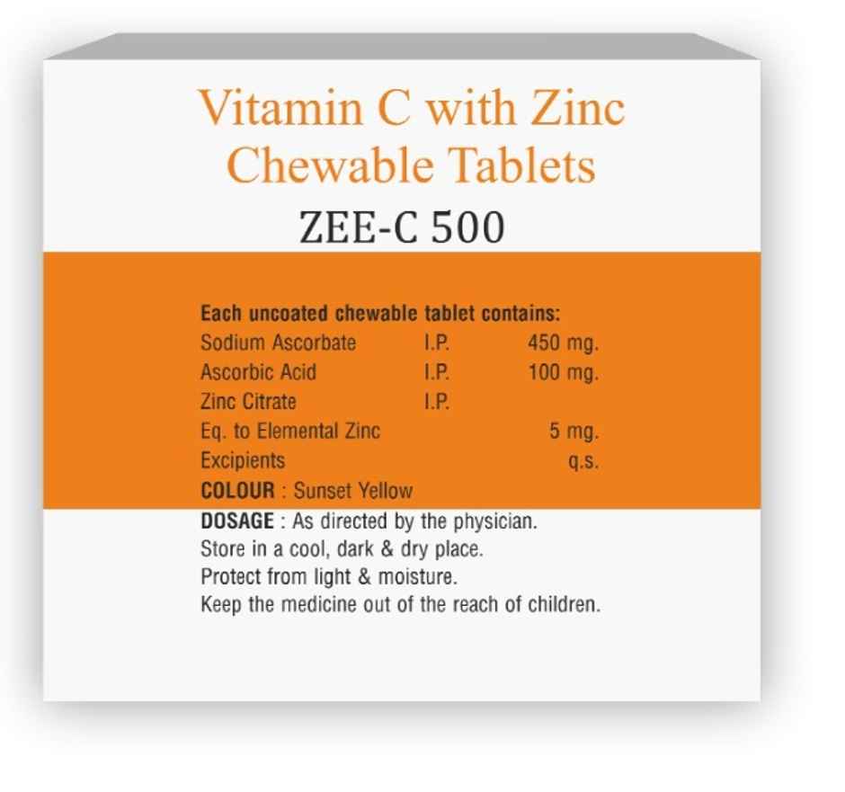 ZEE-C 500 Chewable Tablet