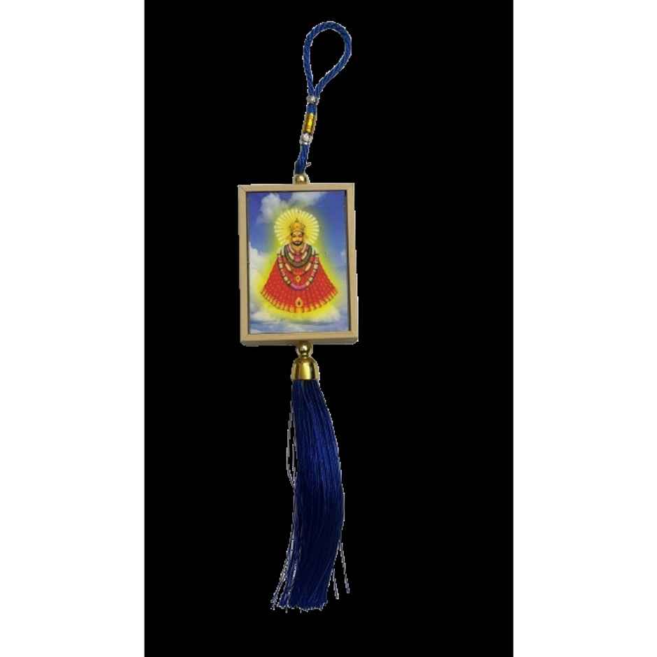 Divine Vibes Khatushyam Ji Box Shape Car Dashboard Hanging