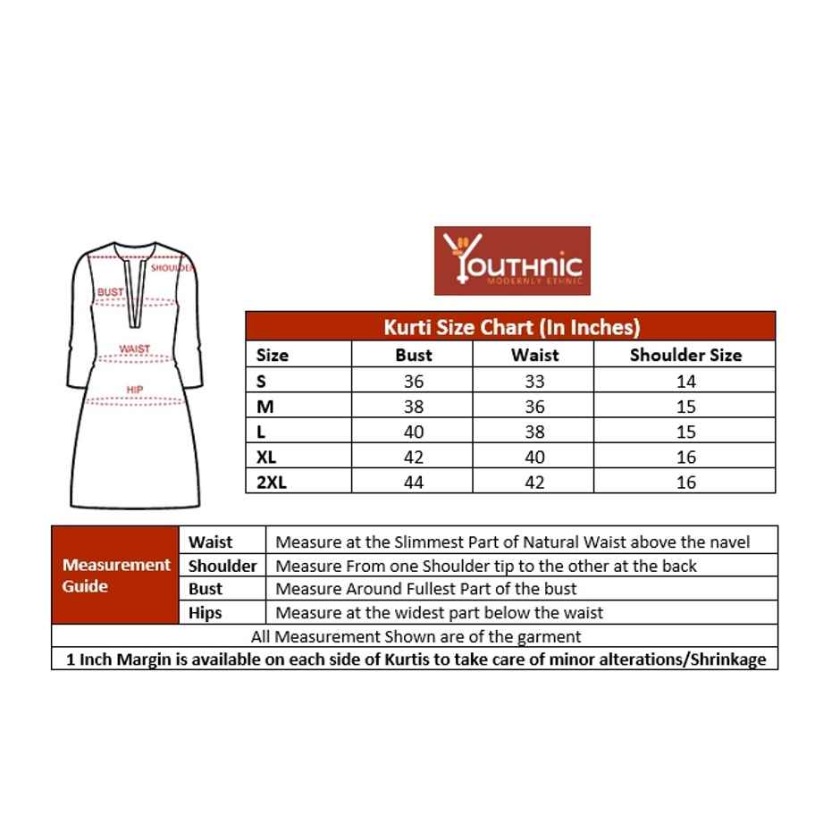 Youthnic Georgette Chikankari Embroidered Short Kurti For Women | T6 - Paaro - Navy - S