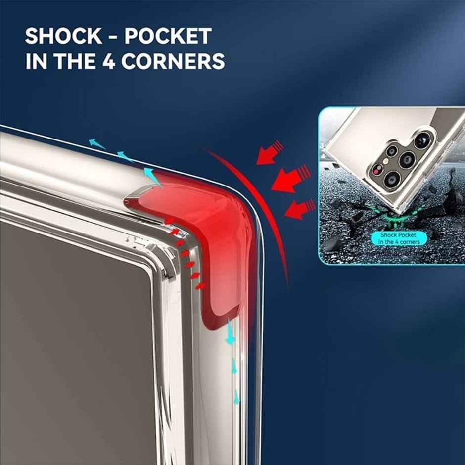 Kwine Case Samsung Galaxy S23 Ultra 5G Back Cover - Magsafe Case - Transparent