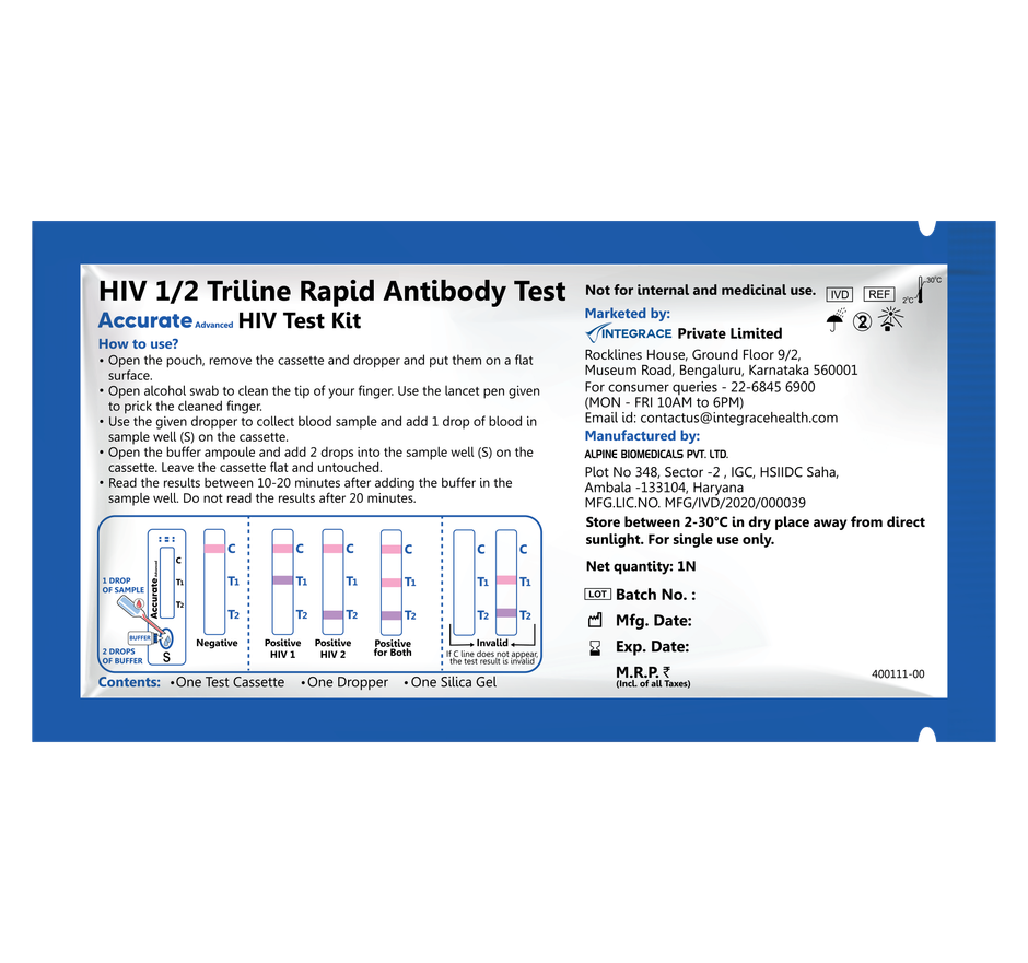 Accurate Advanced HIV Test Kit