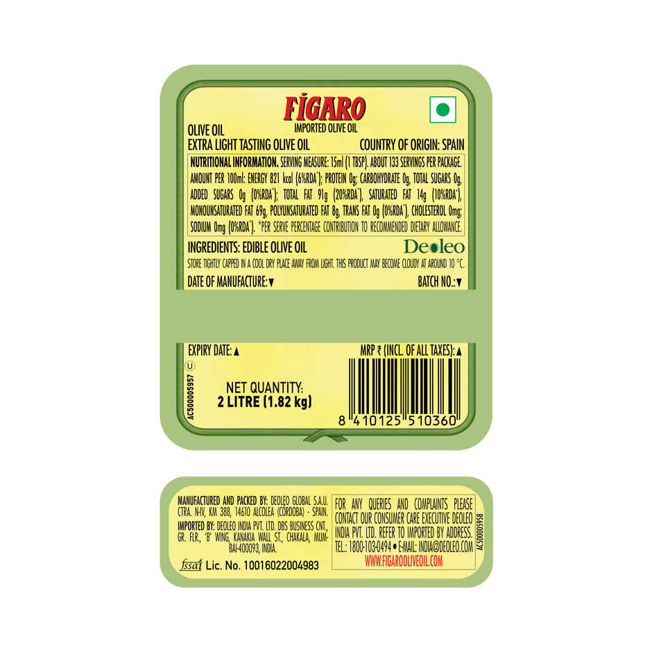 Figaro Extra Light Tasting Olive Oil