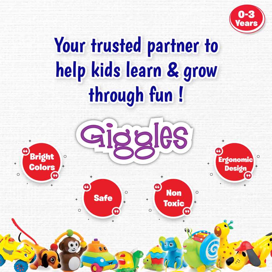 Giggles Funskool Bullock Cart Pull Along Toy