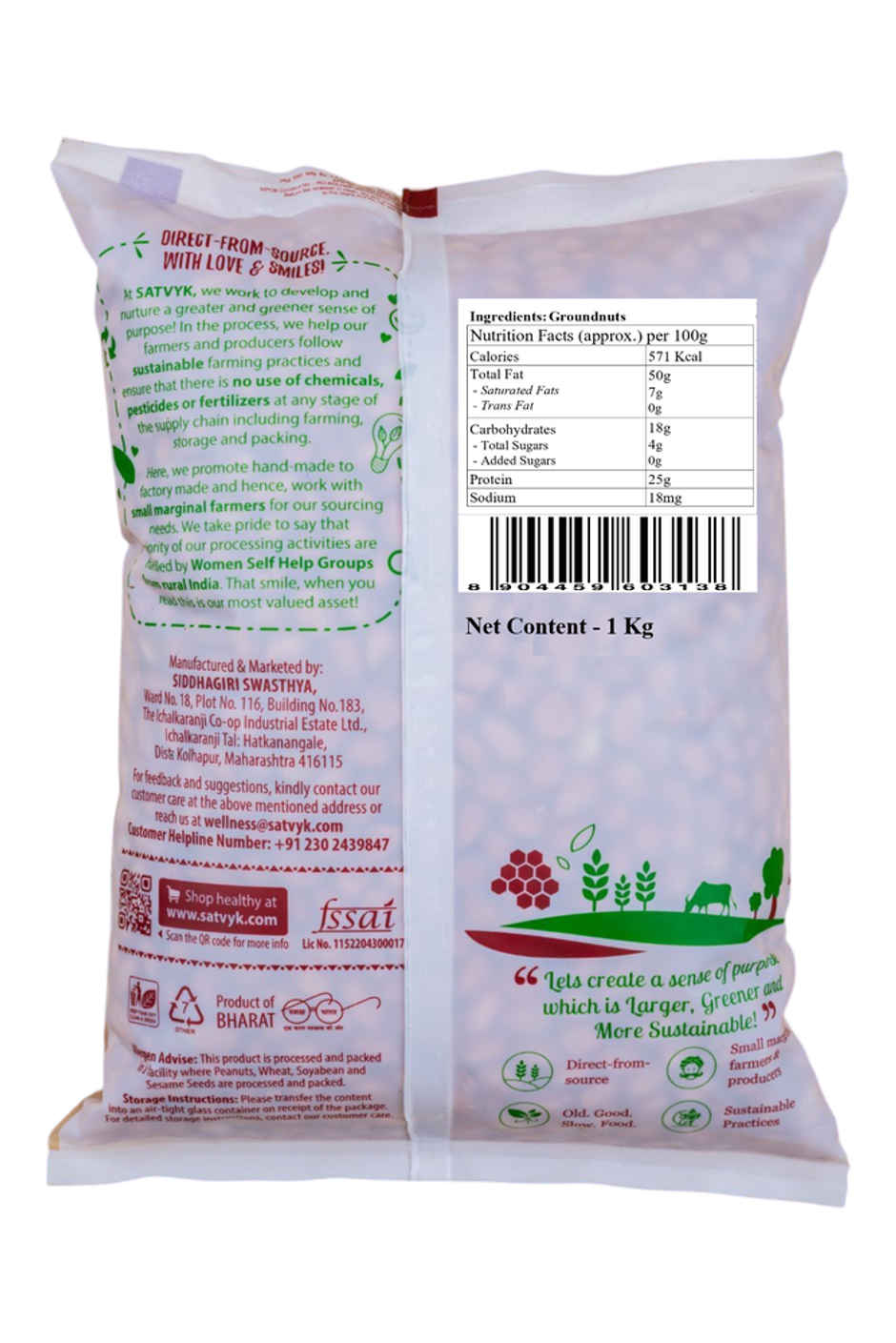 Satvyk Raw Peanuts/ Groundnuts