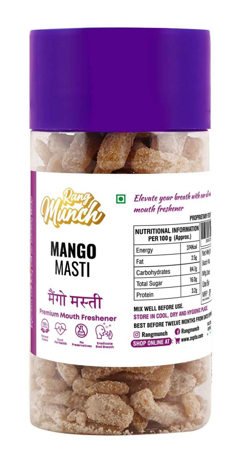 Rangmunch Mango Masti Premium Mouth Frehsner