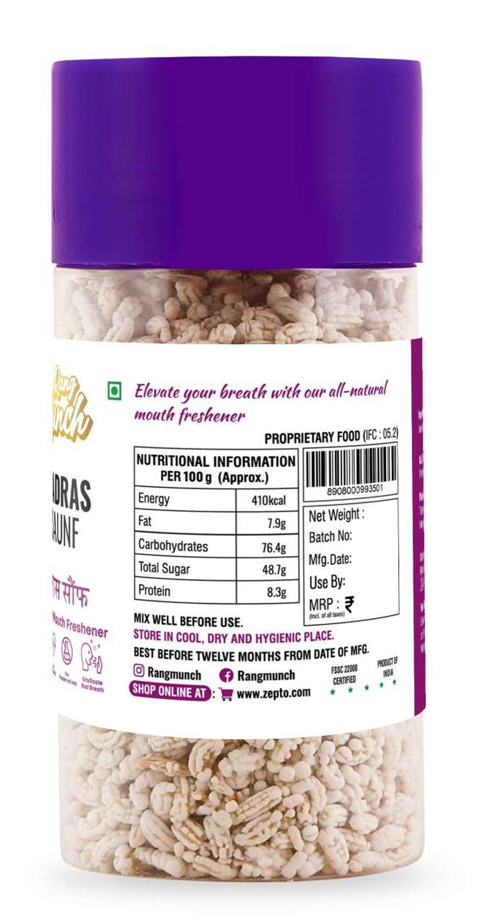 Rangmunch Madras Saunf Premium Mouth Freshner Combo