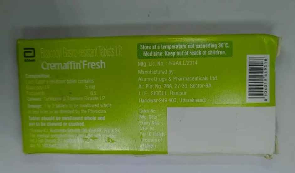 Cremaffin Fresh 5mg Tablet