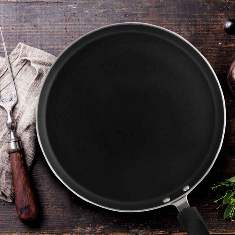 Fackelmann Nonstick Flat Tawa 28 cm Grey