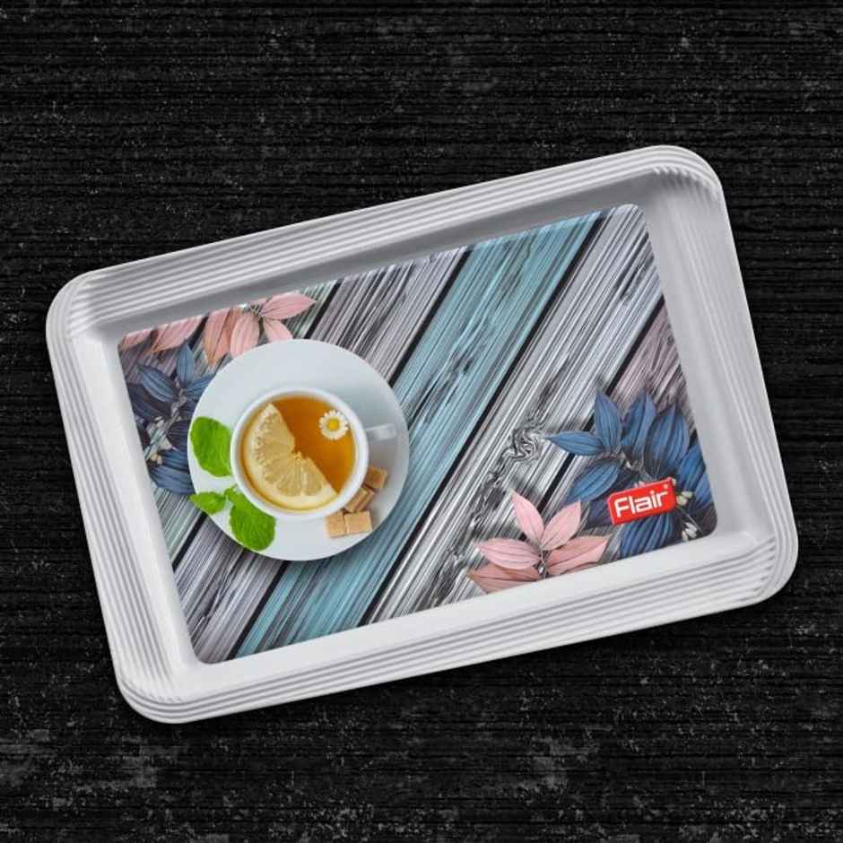 FLAIR Regal Serving Tray Set | Grey