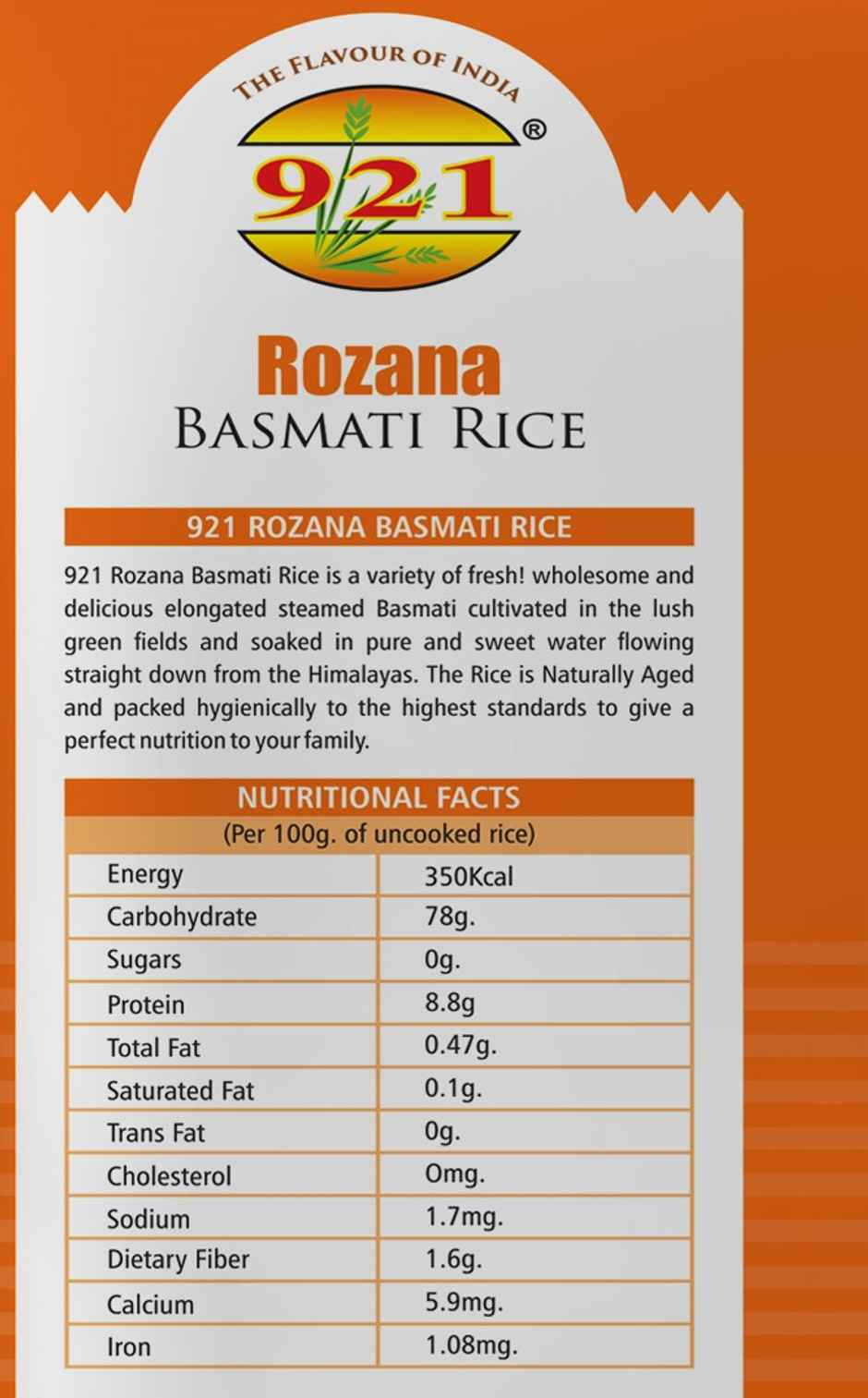 921 Rozana Basmati Rice