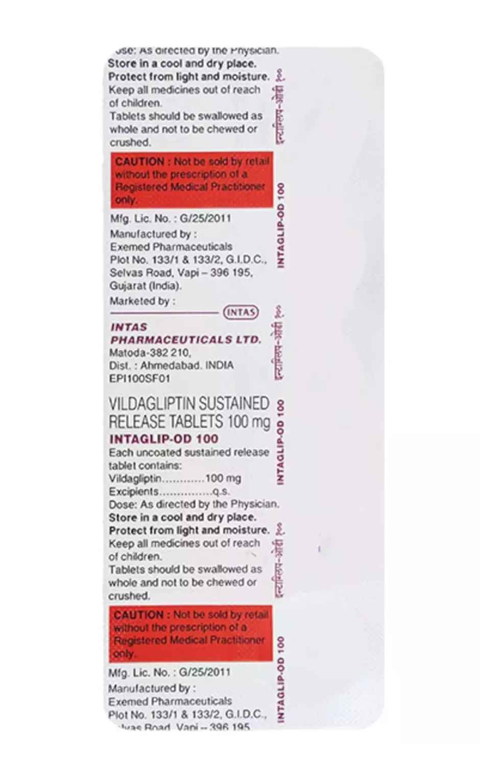 Intaglip-OD 100 Tablet SR