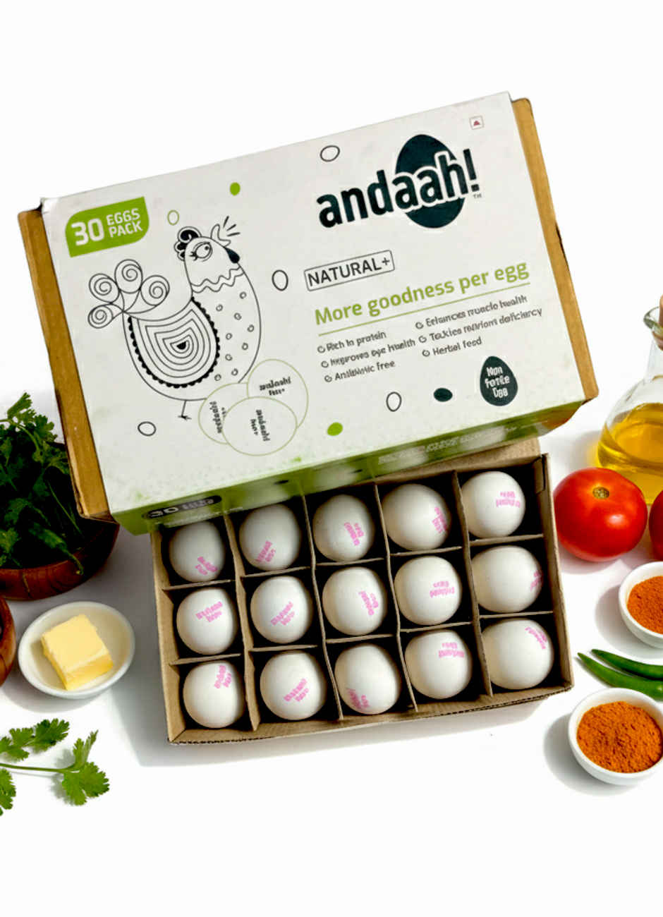 Andaah Natural+ White Eggs