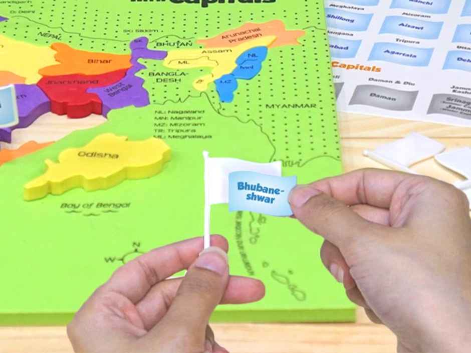 Imagimake Mapology India States Capitals Puzzle | Interactive Learning Toy | 25 Pcs | 5+ years