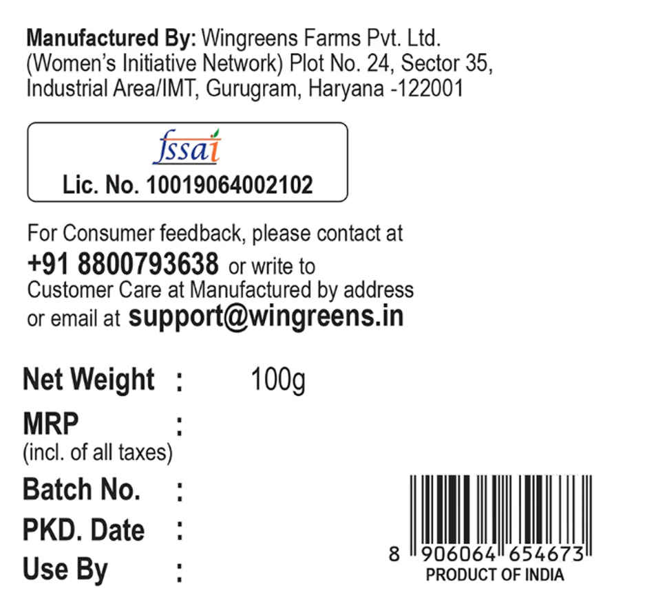 Wingreens Farms Multigrain Flatbread Garlic Chilli