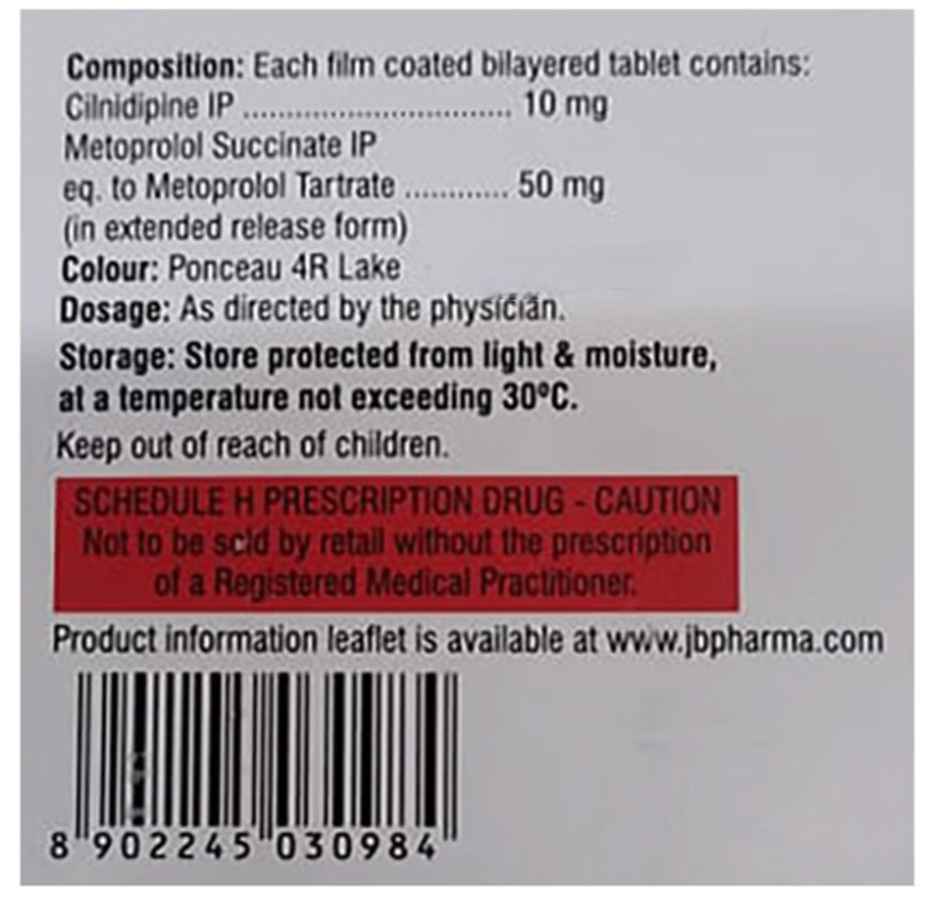 Cilacar-M 10/50 Tablet ER