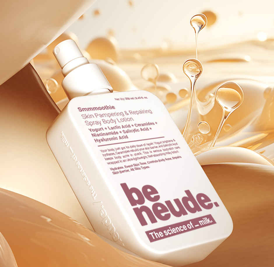 Be Neude Skin Ultimate Skin Pampering & Repairing Spray Body Lotion - Smmmoothie