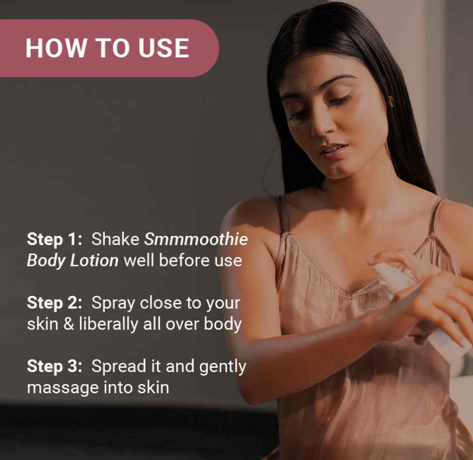 Be Neude Skin Ultimate Skin Pampering & Repairing Spray Body Lotion - Smmmoothie