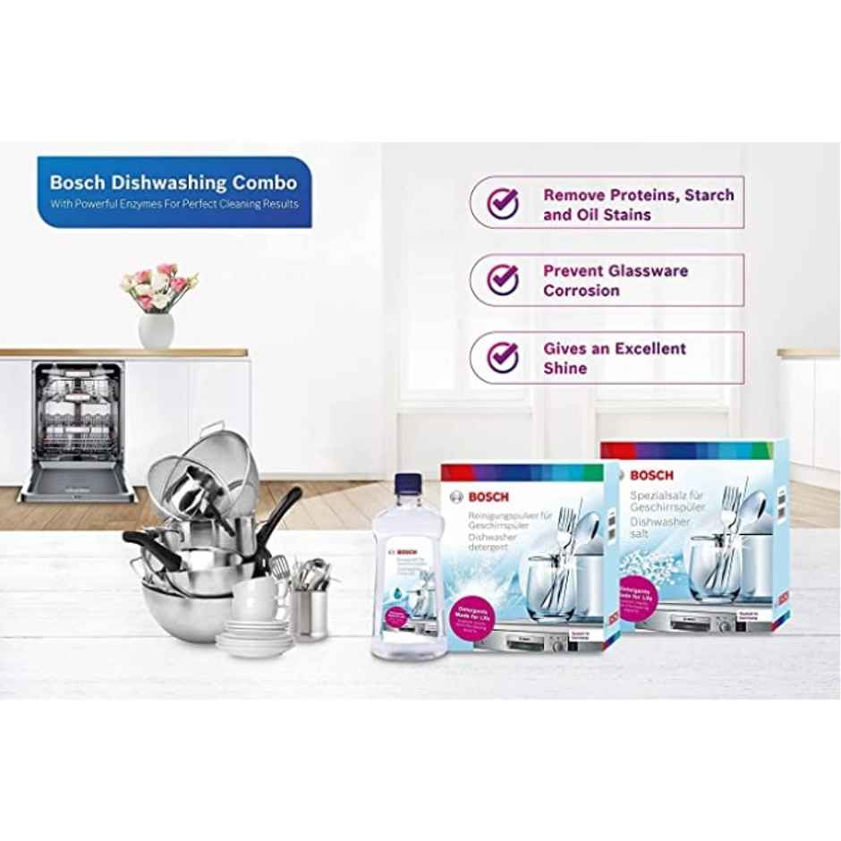 Bosch Rinse Aid All In One Salt and Dishwasher Deterent