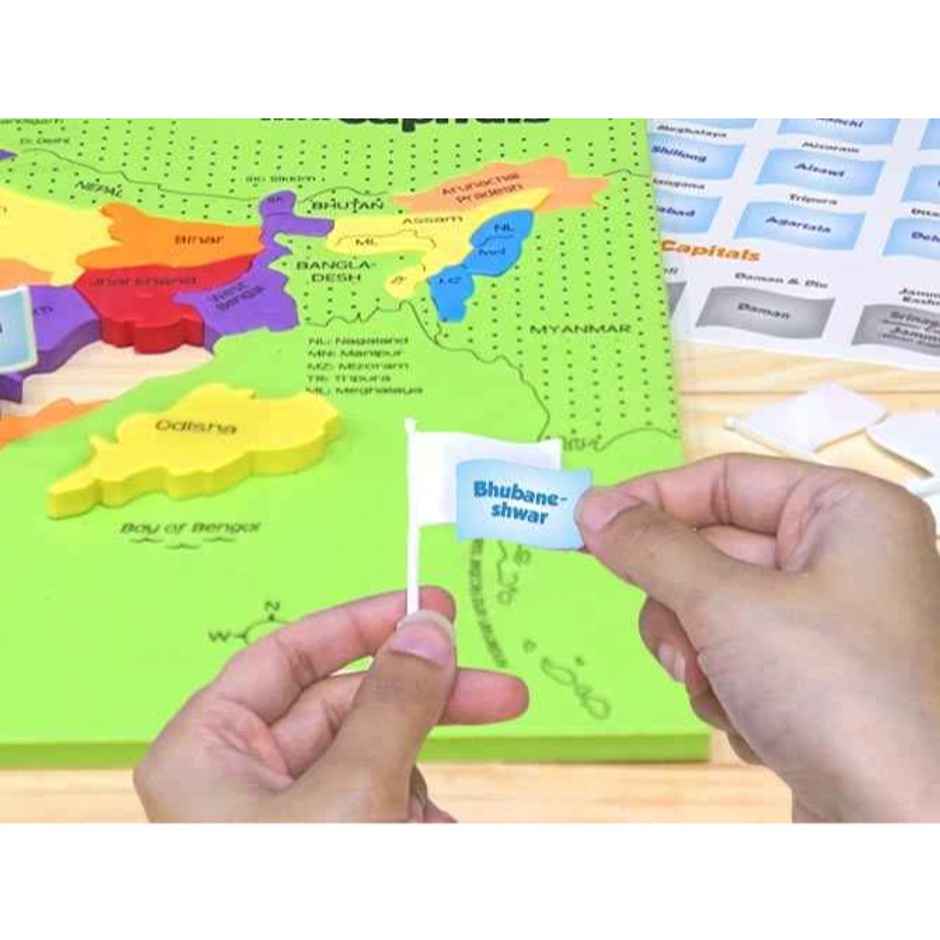 Imagimake Mapology India States Capitals Puzzle | Interactive Learning Toy | 25 Pcs | 5+ years