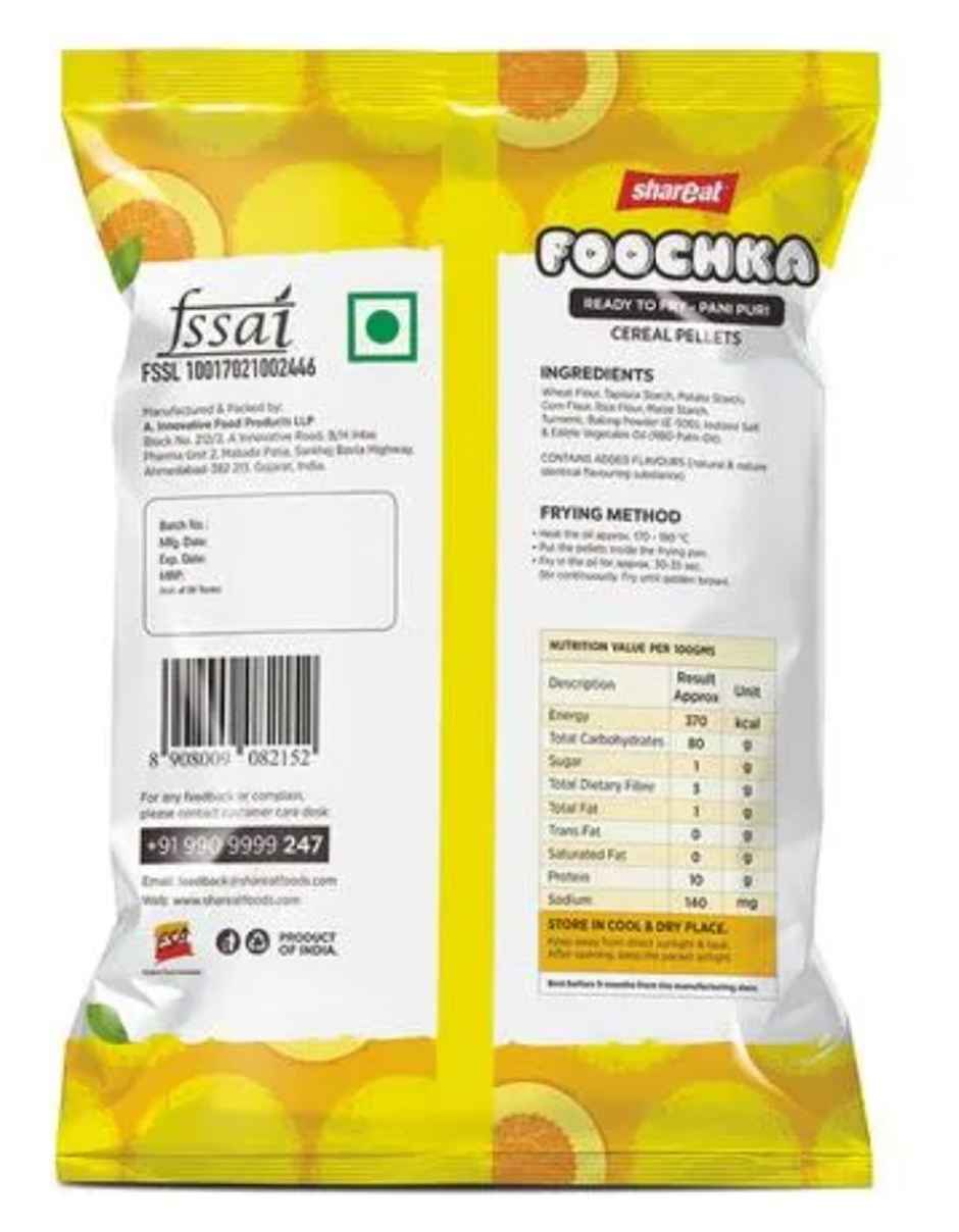 Shareat Foochka Ready To Fry Whole Wheat Pani Puri | Water Balls