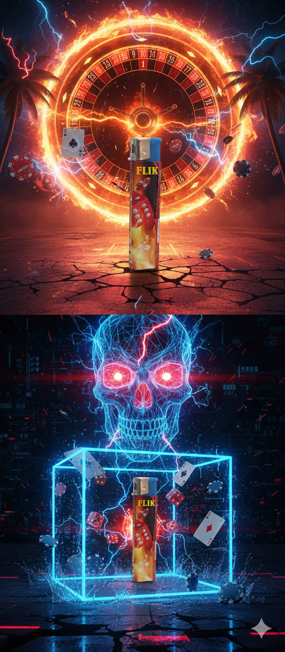 Stash-Pro Brown Ripper Tipper 32 Roach 32 Paper (1pc) & Flik Non-Refilable Smart Lighters | Assorted (1pc) Combo