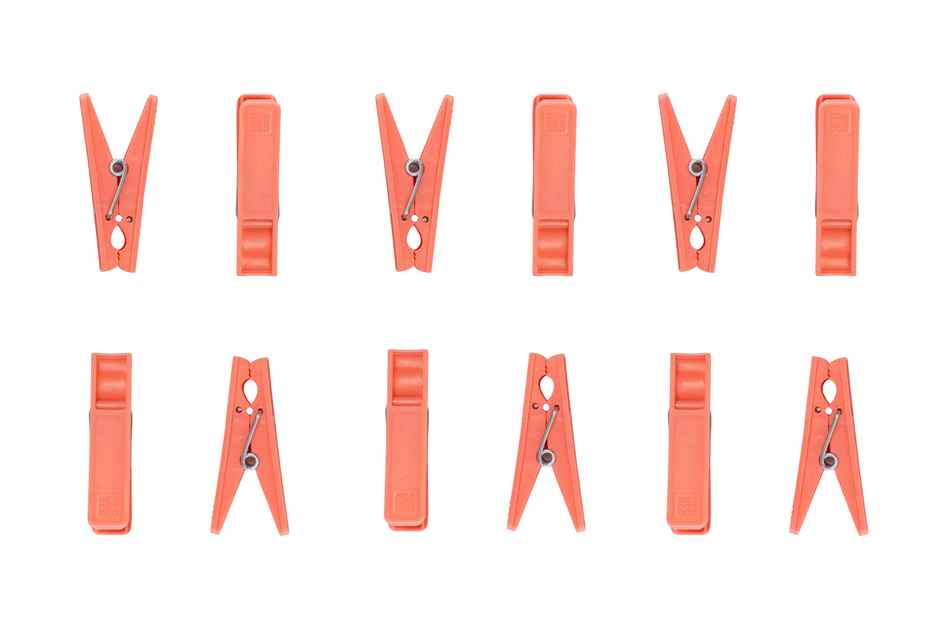 Jalore Plastic Cloth Clips | Pink | Pack Of 12