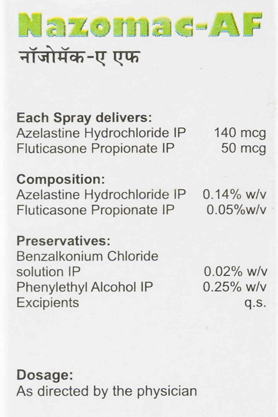 Nazomac-AF Nasal Spray