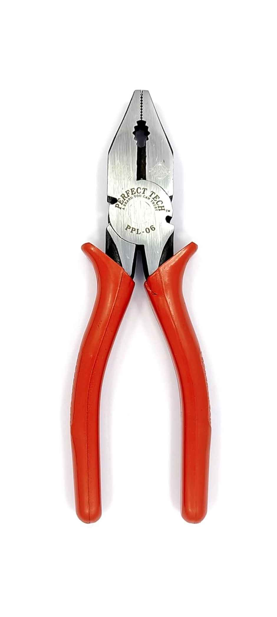 Lumivolt combination Cutting Plier 6 inch - 160 mm Anti-Rust Properties Gripping | Rubber Handle