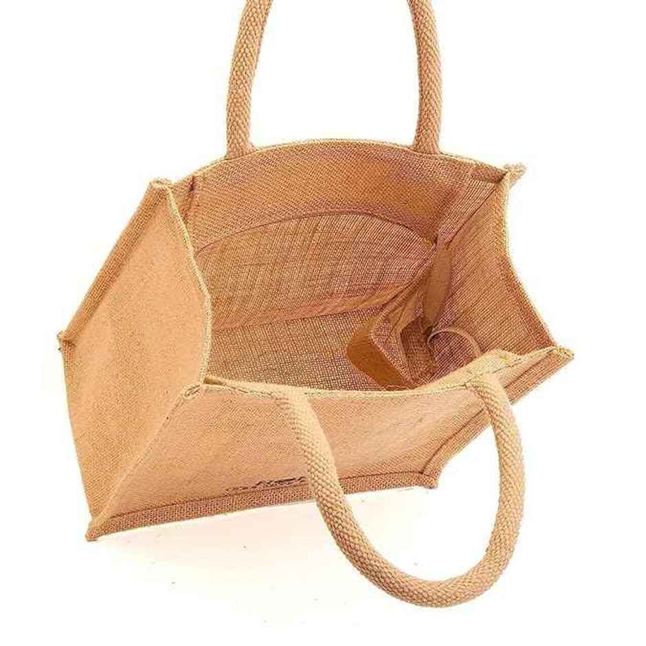 Capsicum Eco Friendly Jute Lunch Bag Large - 16 x 14 x 4 cm