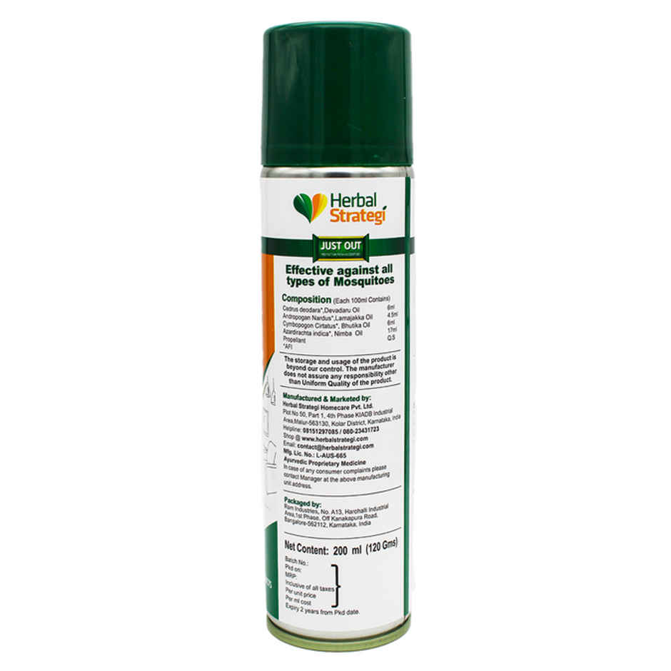 Herbal Strategi Ayurvedic Mosquito Repellent Room Spray
