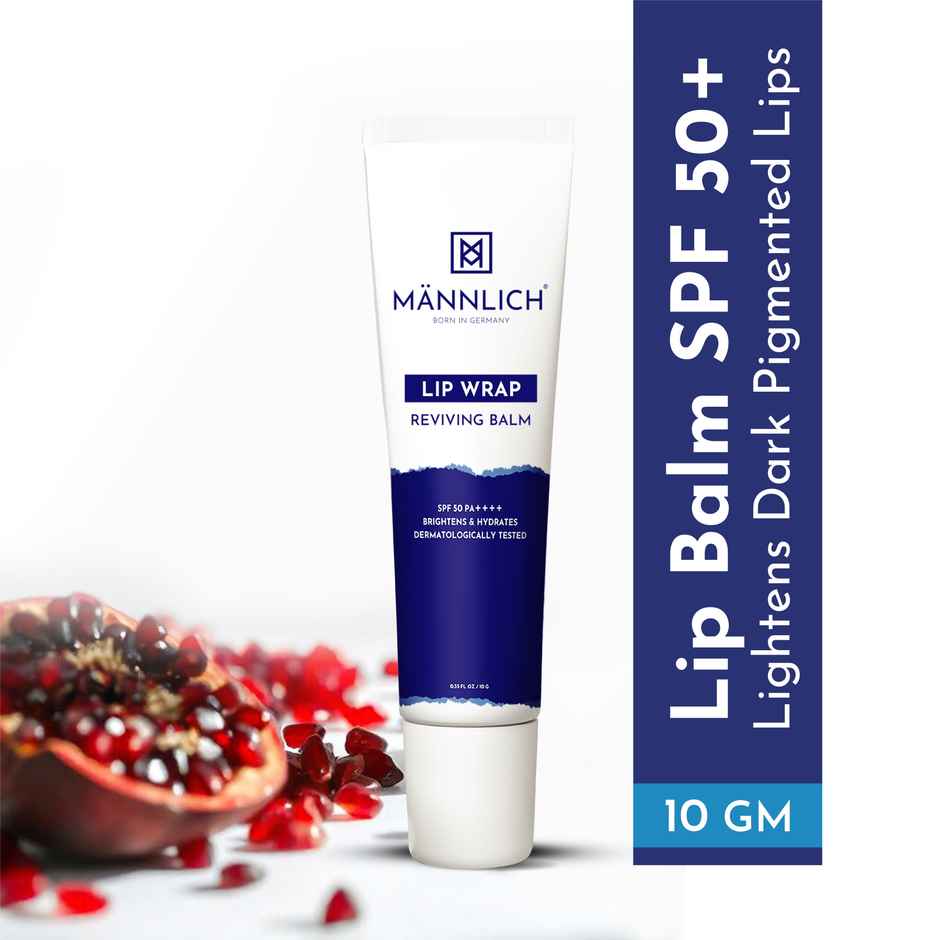 Mannlich Lip Balm SPF 50 PA++++ | Lip Lightening For Dark | Dry And Chapped Lips