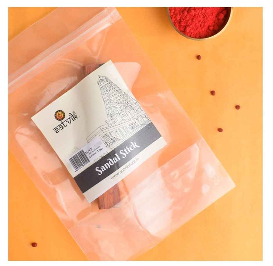 Pure Original Natural Red Sandalwood -Chandan Stick | Satvik