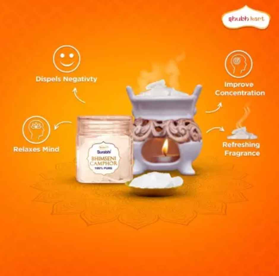 Shubhkart Surabhi Pure Bhimseni Camphor 