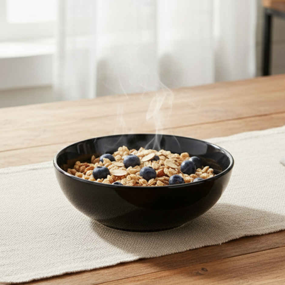 BlackCarrot Black & White Snack Bowl Set | Animal Bone Ash Free Stoneware