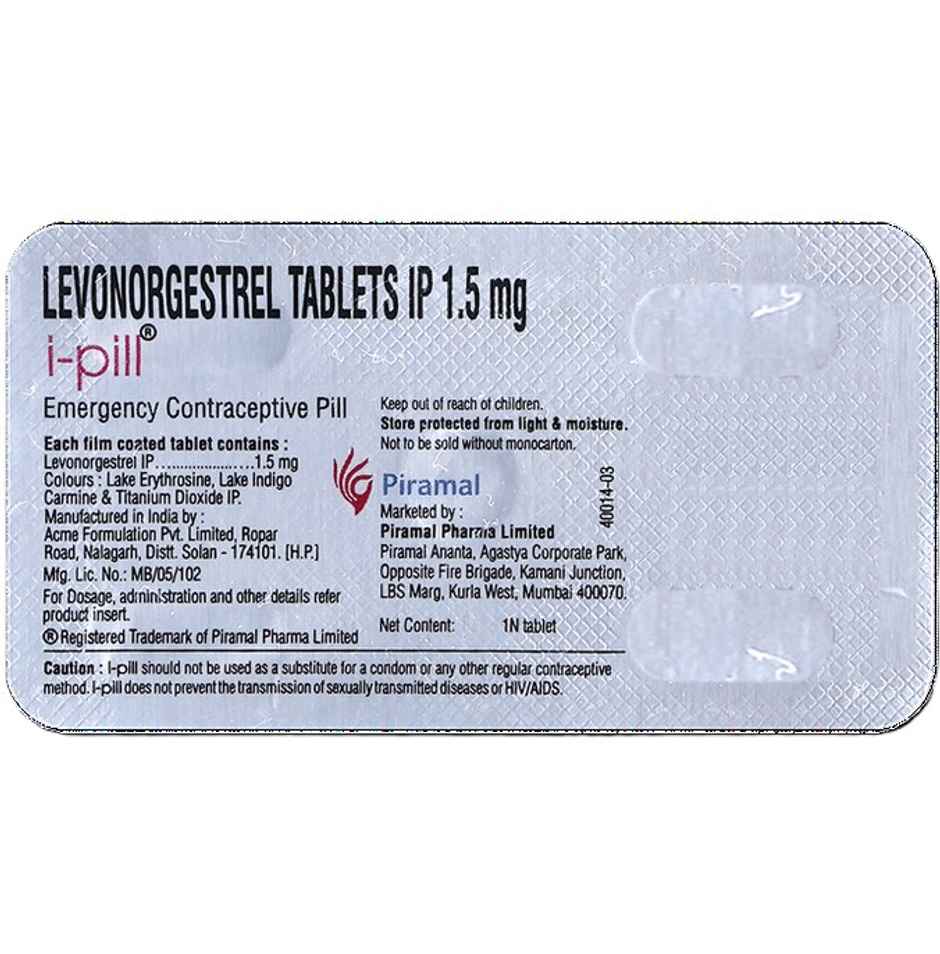 I-Pill Emergency Contraceptive Pill