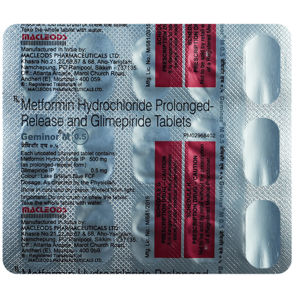 Geminor M 0.5 Tablet PR